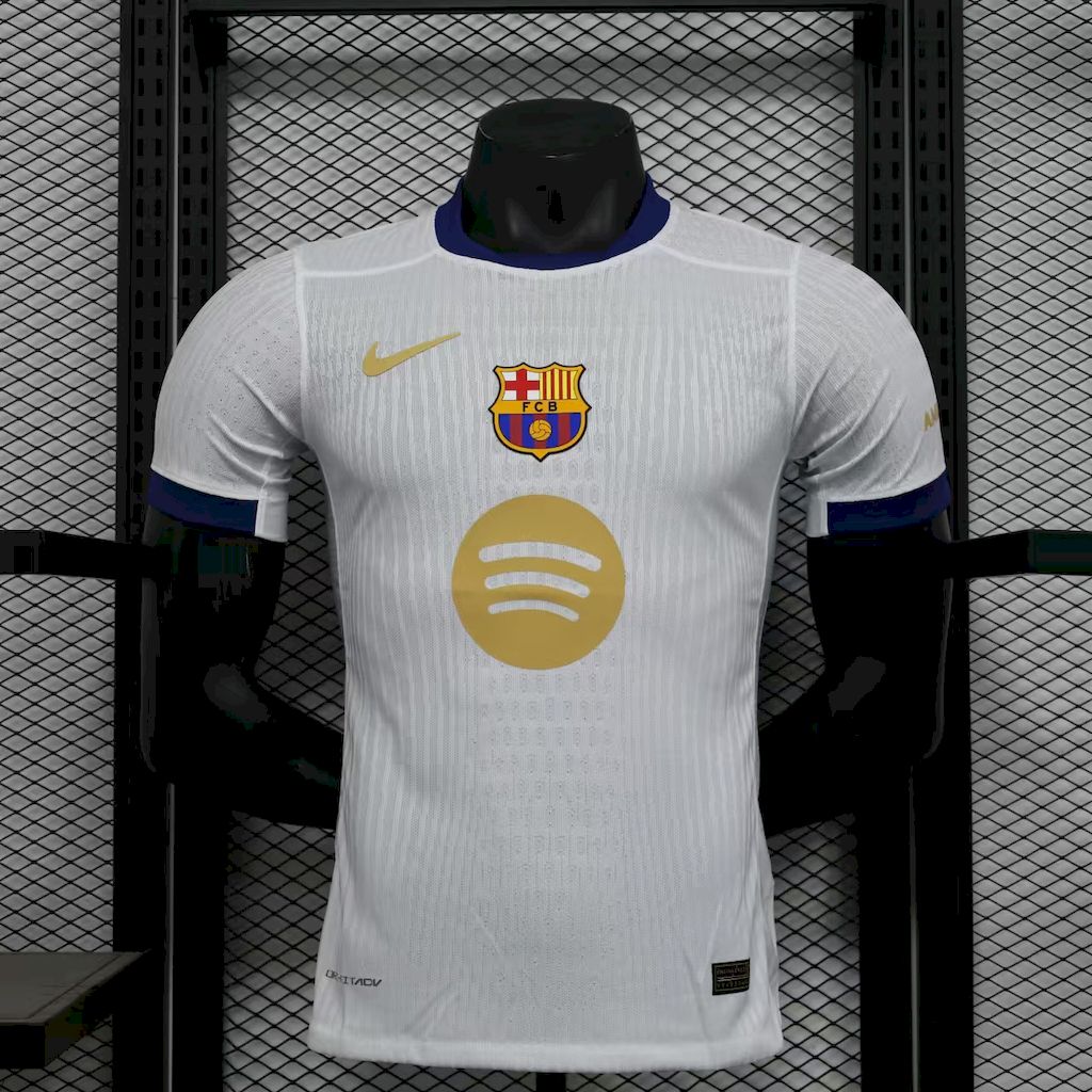 Men’s Barcelona 2024/25 Player White exposure version Jersey