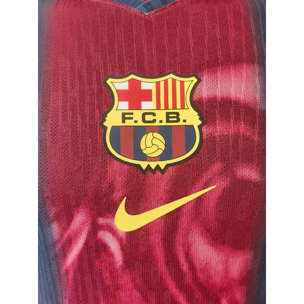 Men’s Barcelona 2000/01 Player Retro Home Skeleton Jersey