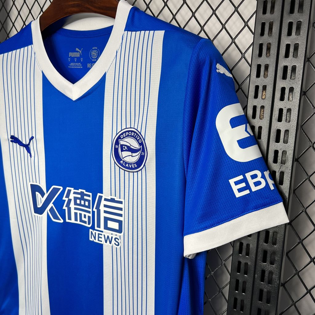 Men’s Deportivo Alaves 2024/25 Fan Home Jersey
