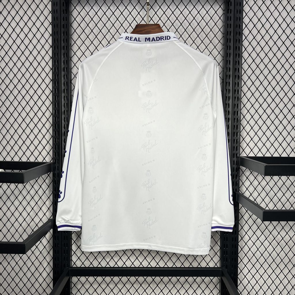 Real Madrid 1994/96 Retro Home Long Sleeve Jersey