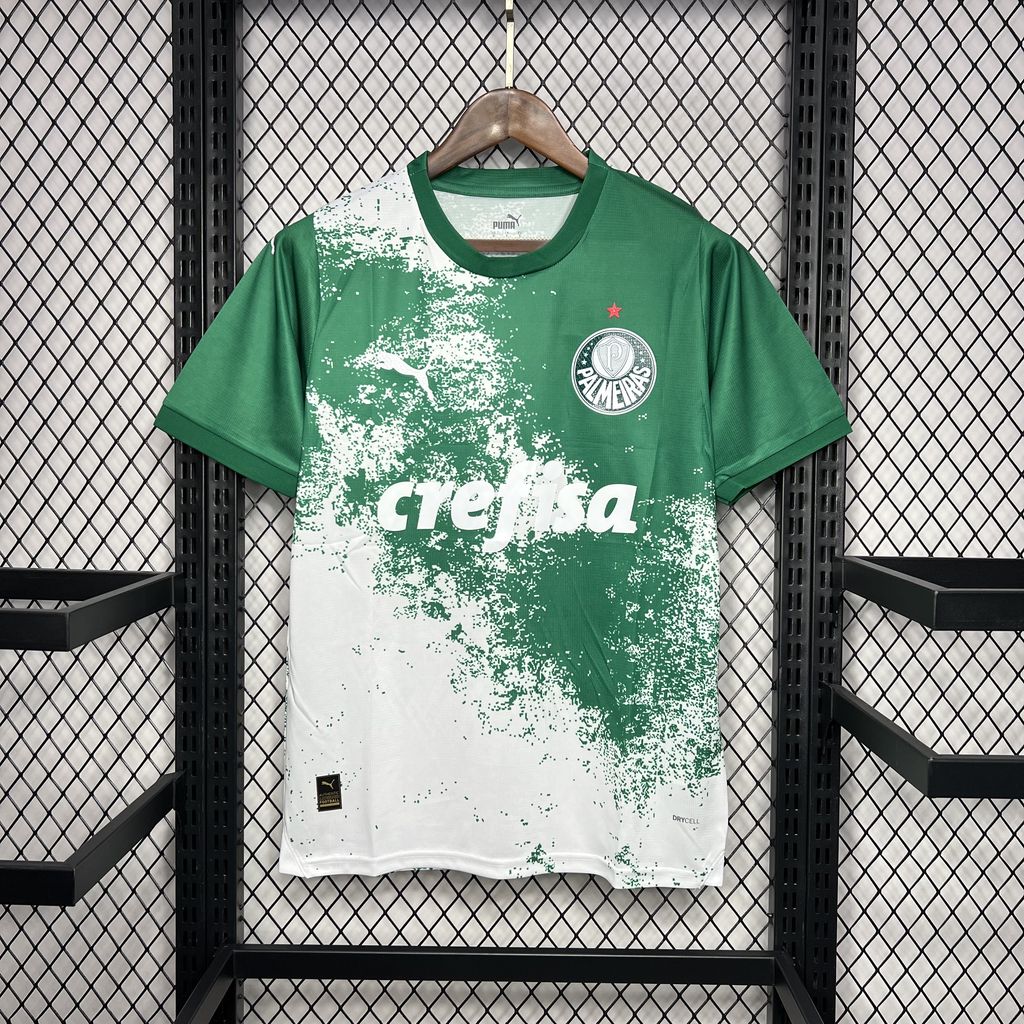 Men's Palmeiras 2024/25 White and green Jersey