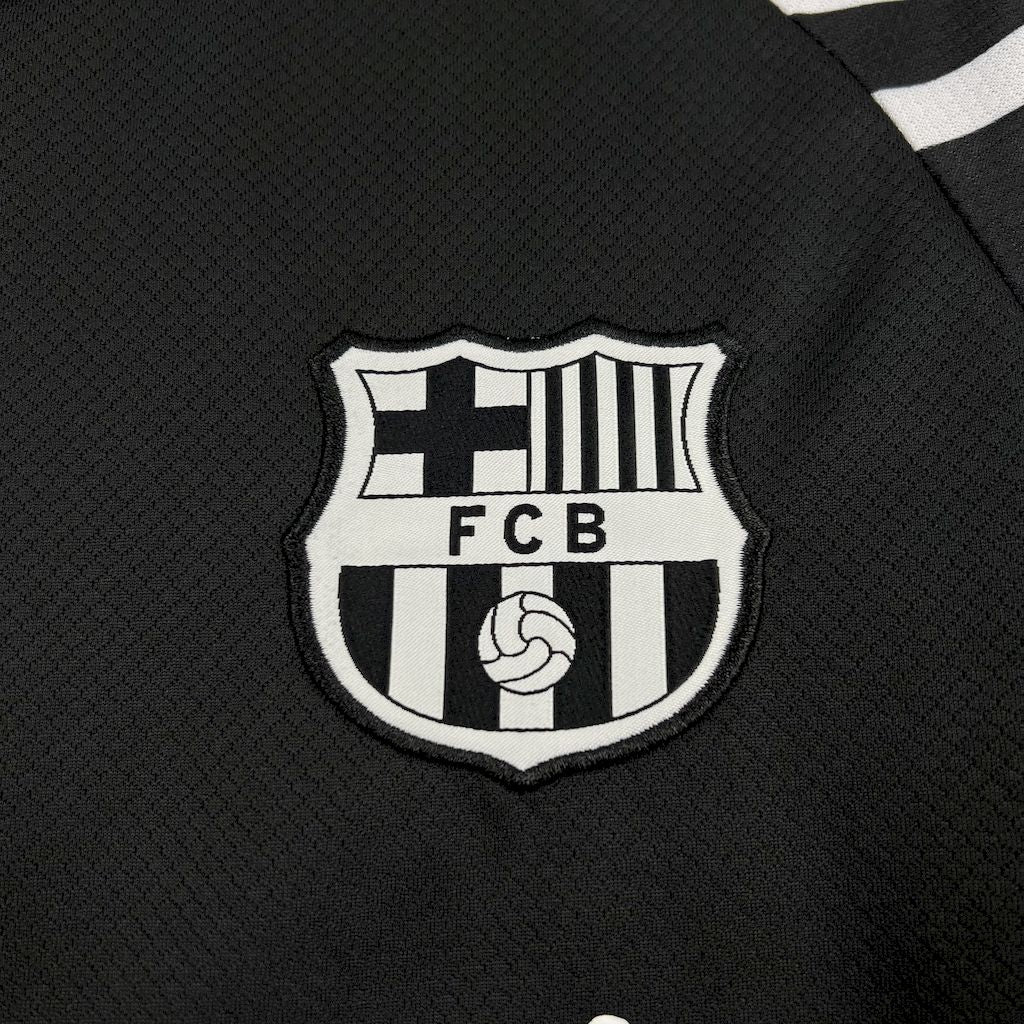 Men’s Barcelona 2024/25 Fan Travis Scott Edition Black Special Edition Jersey