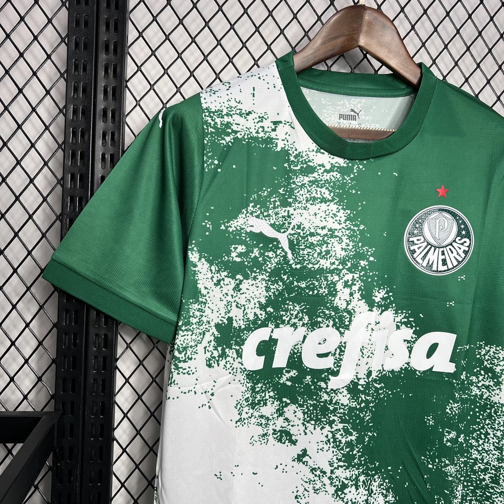 Men's Palmeiras 2024/25 White and green Jersey