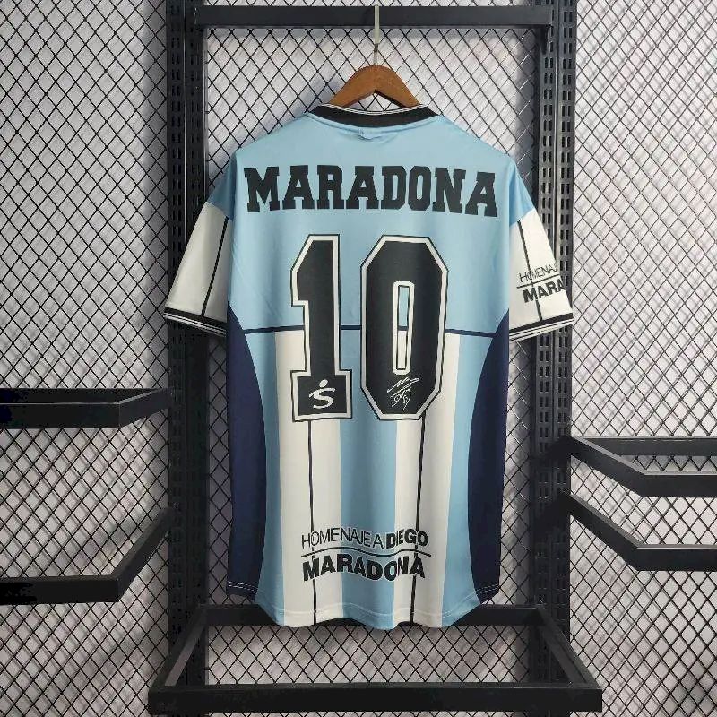 Argentina 2010 Retro Maradona Retirement Commemorative Edition Jersey