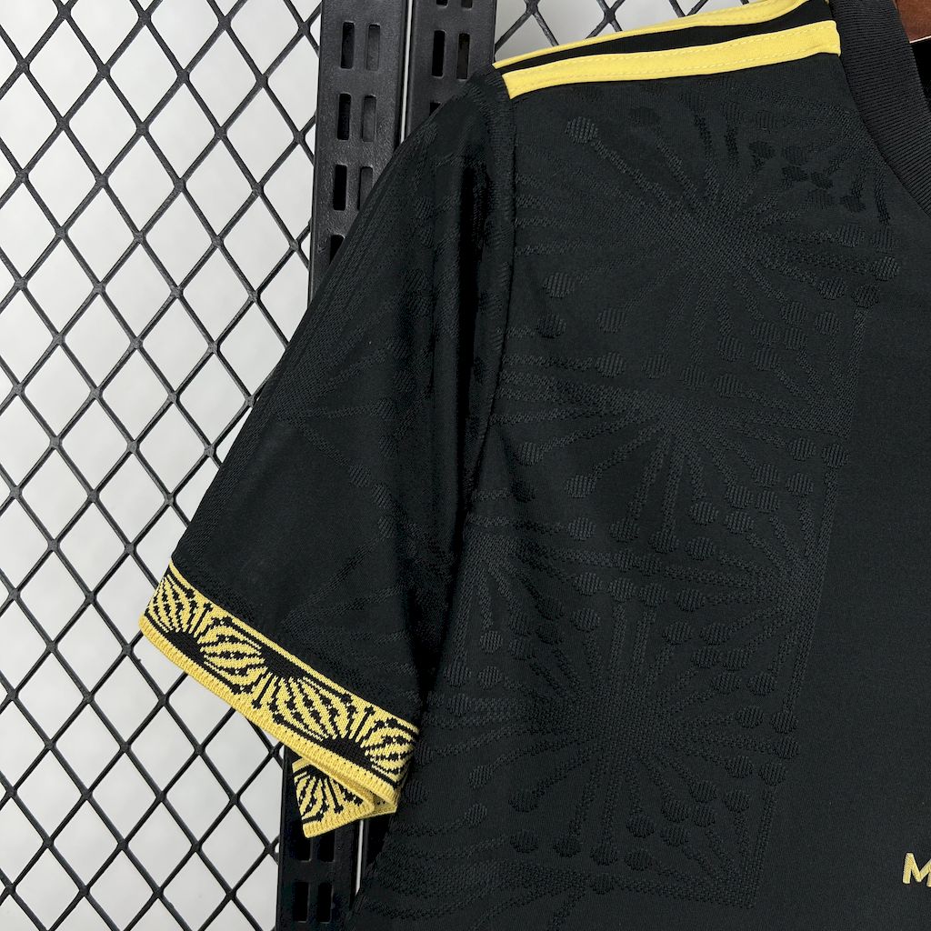 Men's Mexico 2025/26 Gold - Black Jersey