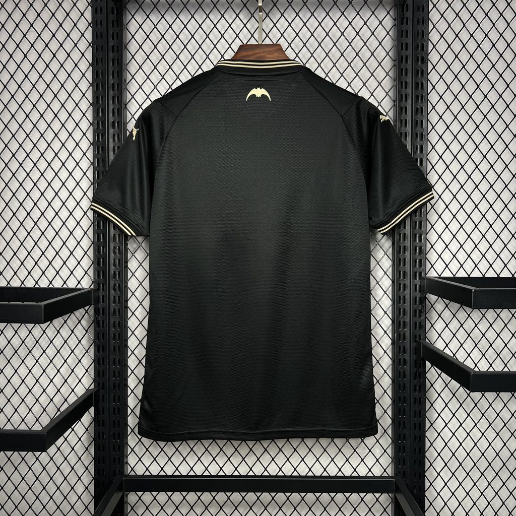 Men's Valencia CF 2024/25 Fan Black Gold Edition Jersey