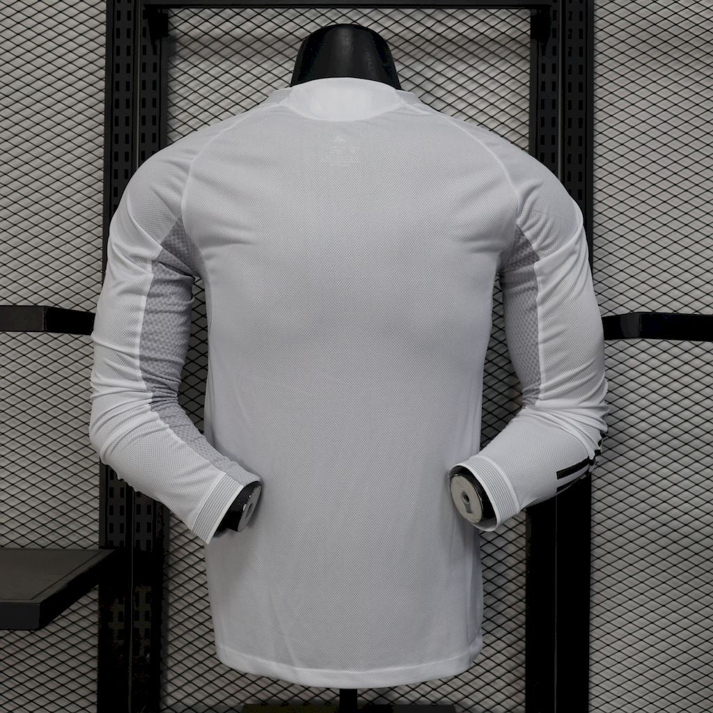 Men’s Real Madrid 2025/26 Player Home Long Sleeves Jersey