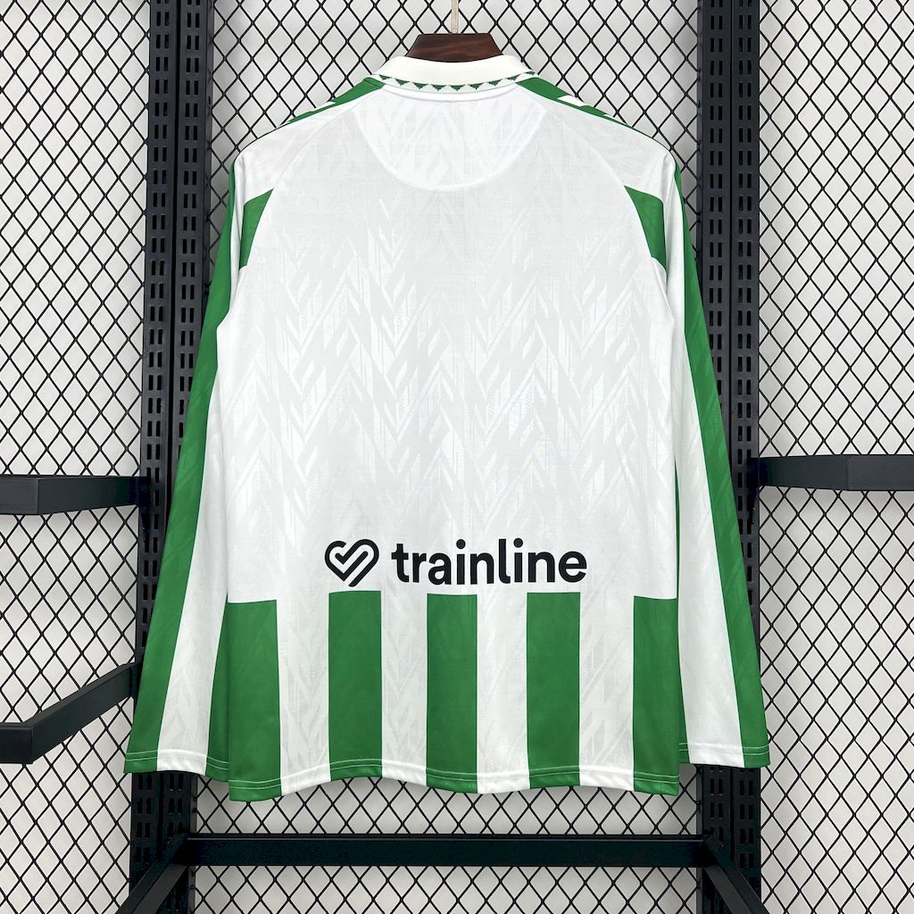Men’s Real Betis 2024/25 Fan Home Long Sleeves Jersey