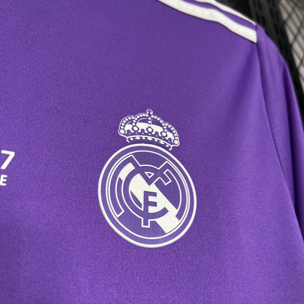 Real Madrid 2016/17 Retro Away UCL Jersey