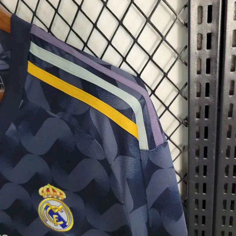 Men's Real Madrid 2023/24 Fan Away Long Sleeves Jersey