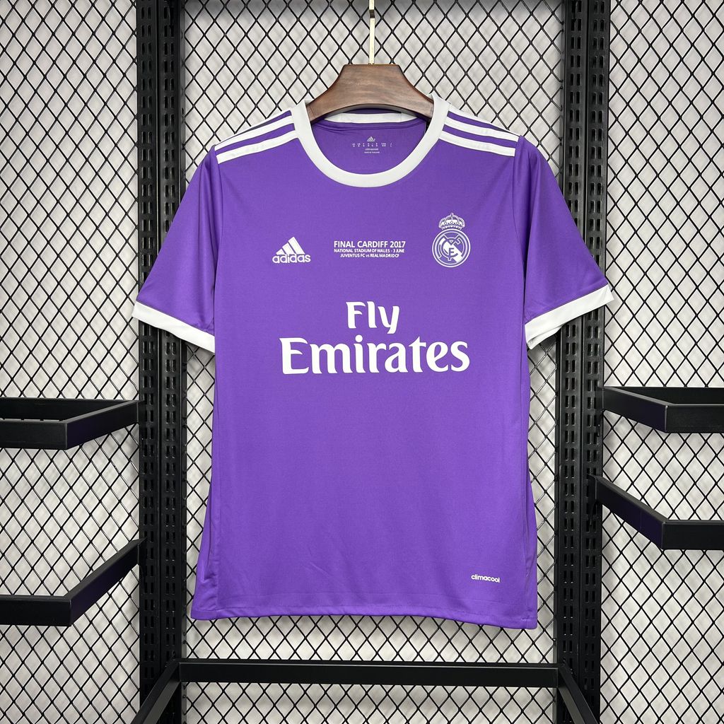 Real Madrid 2016/17 Retro Away UCL Jersey