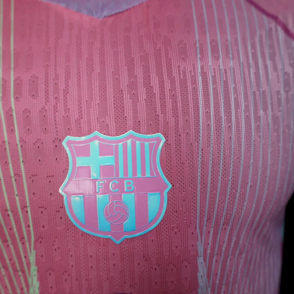 Men’s Barcelona 2025/26 Player Pink Special Edition Jersey