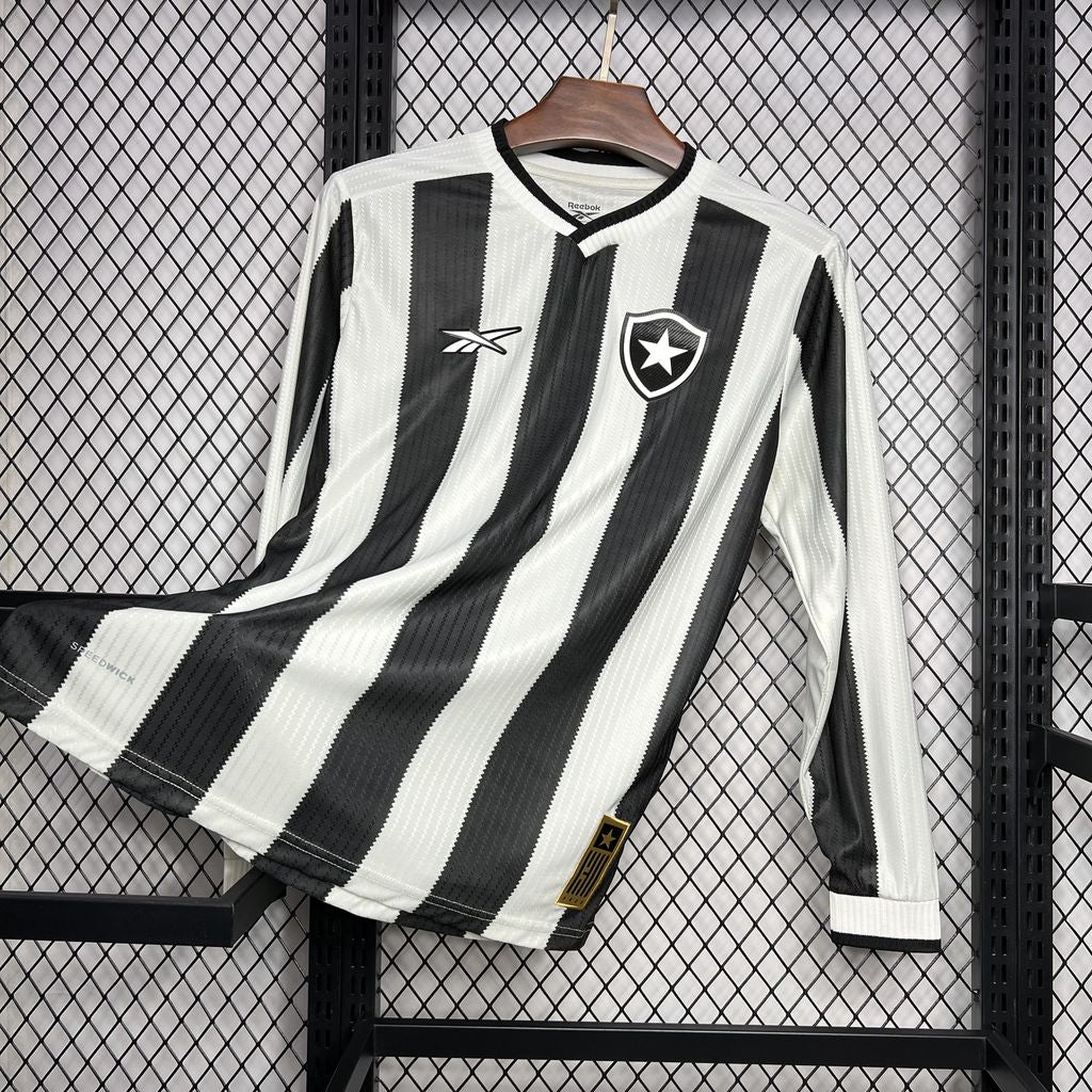 Men's Botafogo 2024/25 Fan Home Long Sleeves Jersey