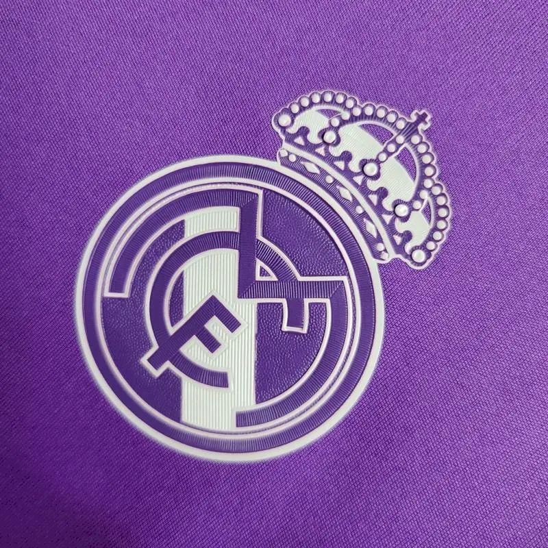 Real Madrid 2016/17 Retro Away Long Sleeves Jersey