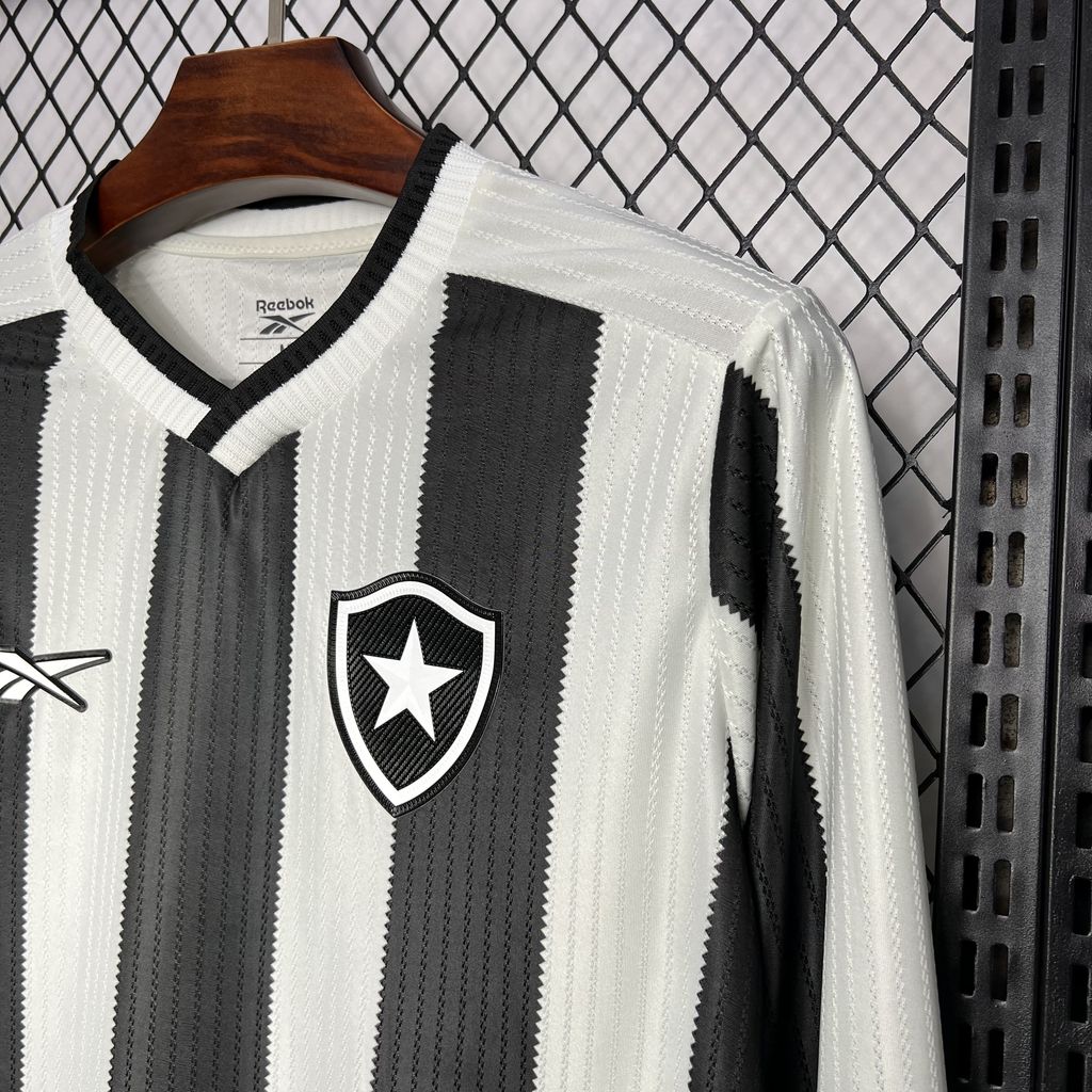 Men's Botafogo 2024/25 Fan Home Long Sleeves Jersey