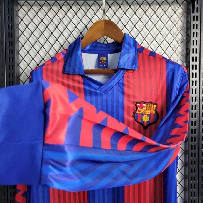 Barcelona 1991/92 Retro Home Long Sleeve Jersey