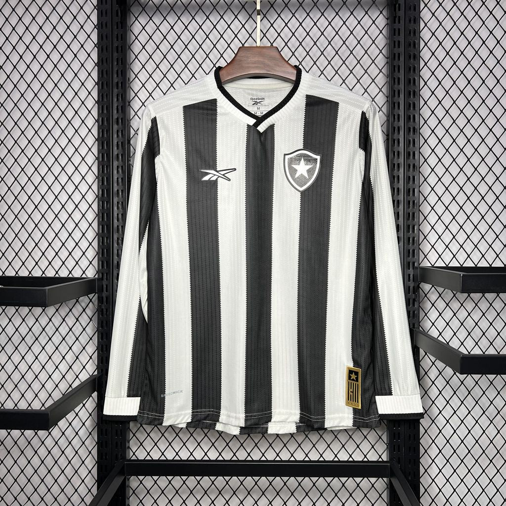 Men's Botafogo 2024/25 Fan Home Long Sleeves Jersey