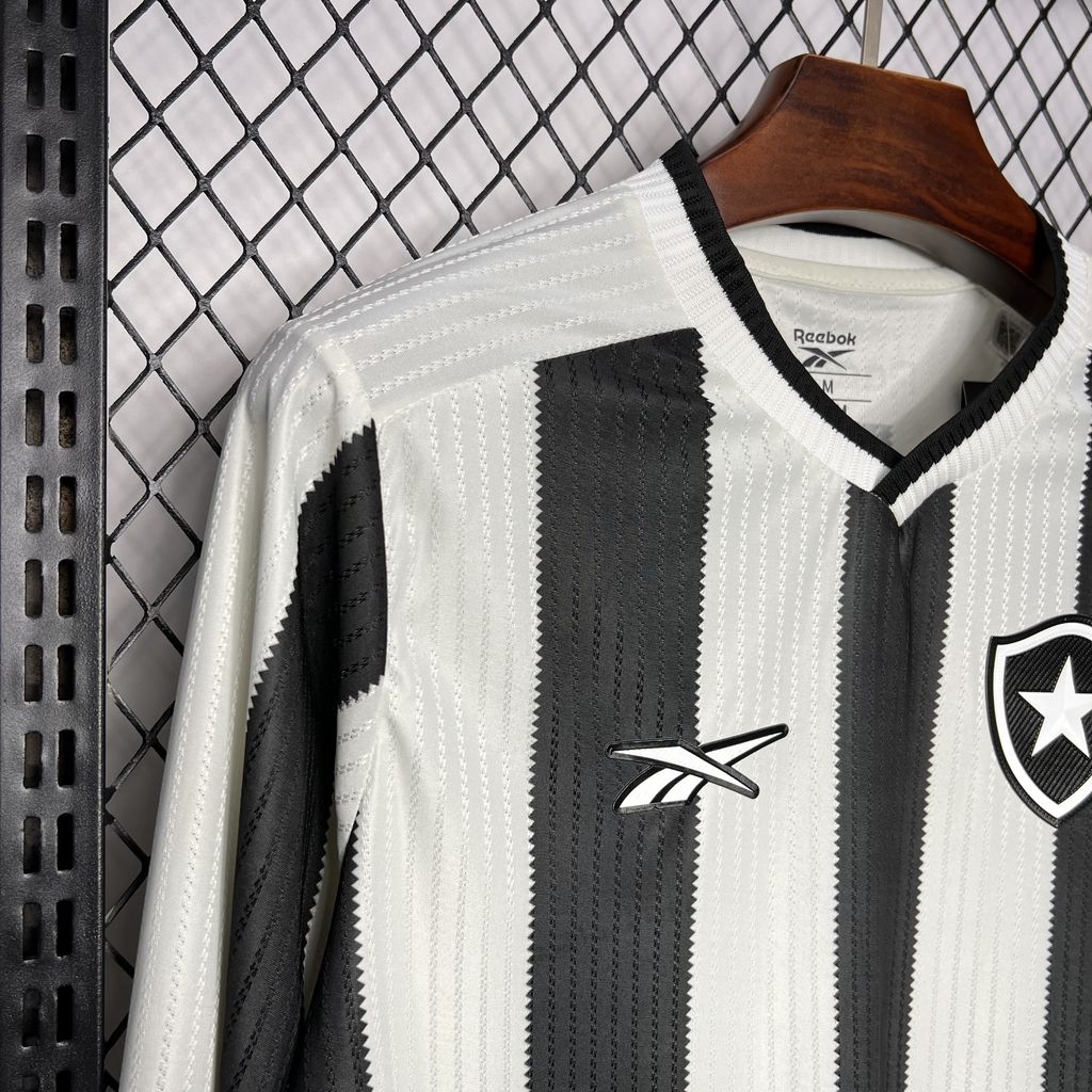 Men's Botafogo 2024/25 Fan Home Long Sleeves Jersey