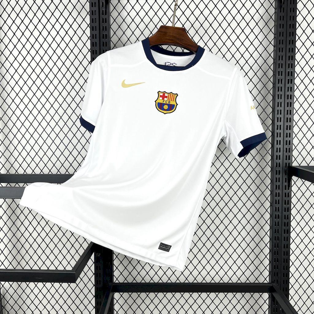 Men’s Barcelona 2025/26 Fan White Special Edition Jersey