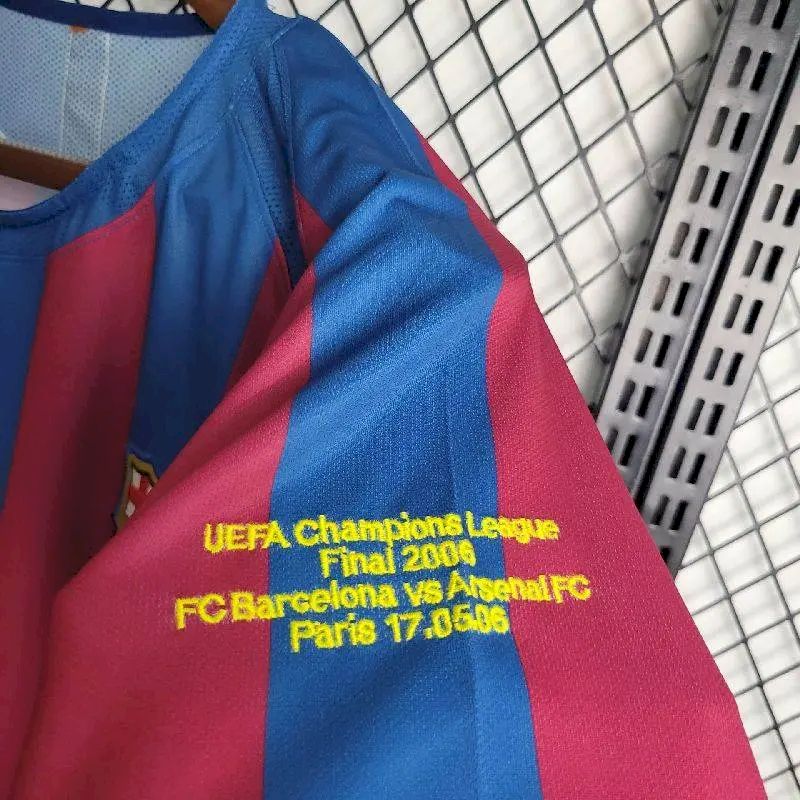 Barcelona 2005/06 Retro Home UCL Edition Long Sleeves Jersey