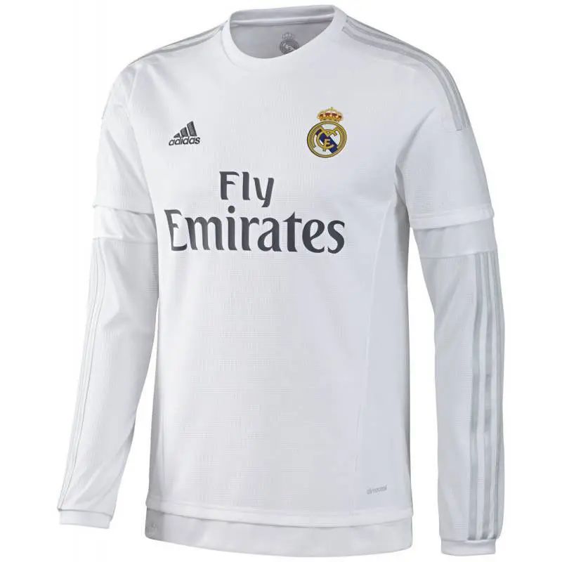 Real Madrid 2015/16 Retro Home Long Sleeves Jersey
