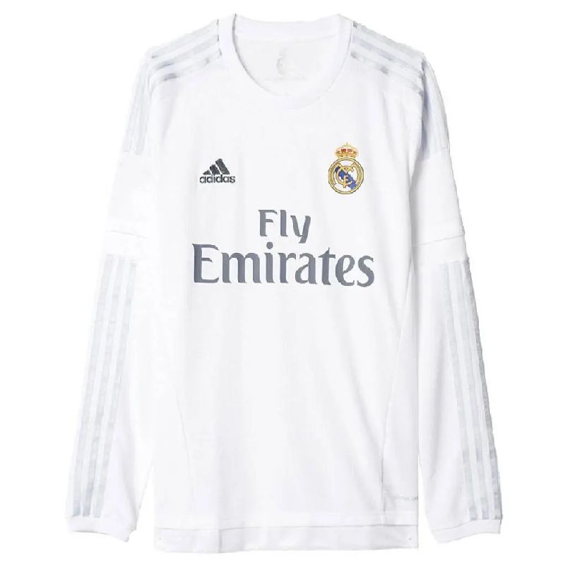 Real Madrid 2015/16 Retro Home Long Sleeves Jersey