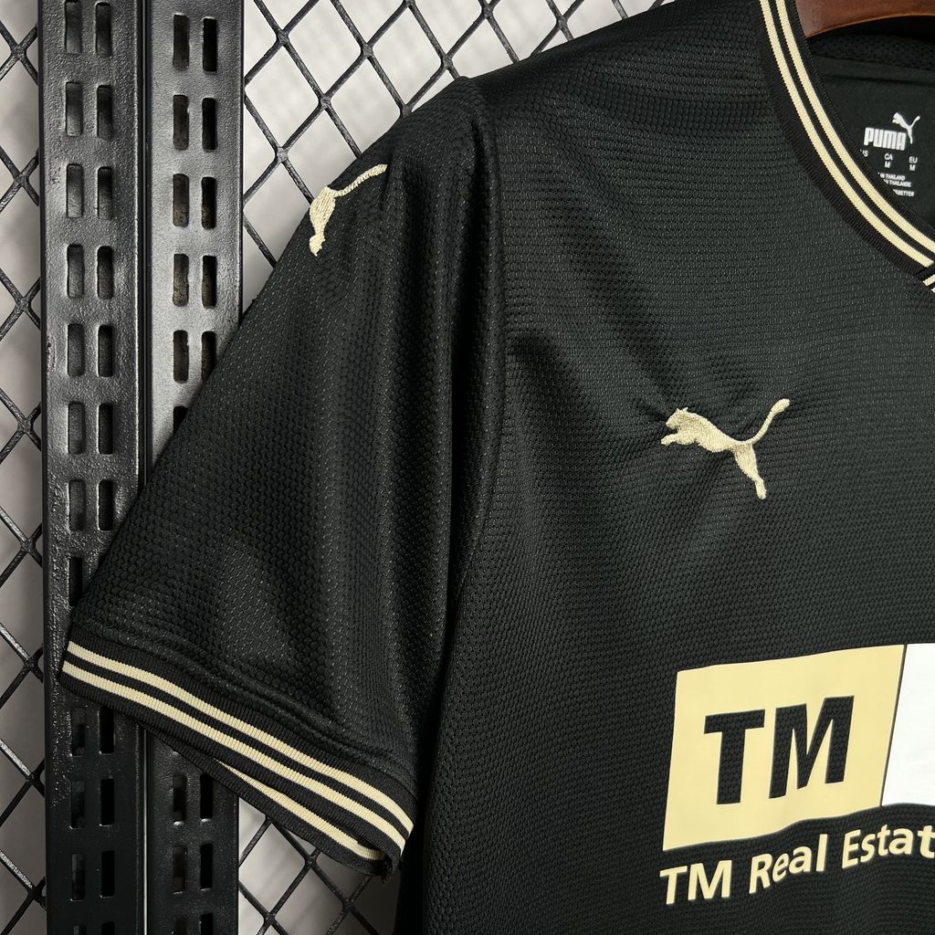 Men's Valencia CF 2024/25 Fan Black Gold Edition Jersey