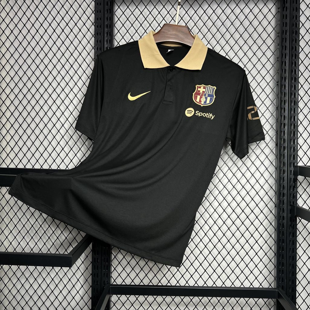 Men’s Barcelona 2024/25 Polo Black Jersey