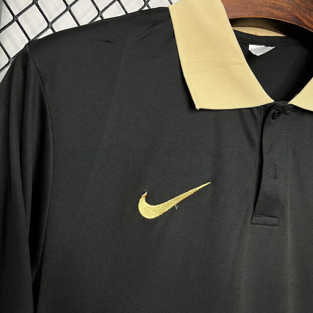 Men’s Barcelona 2024/25 Polo Black Jersey