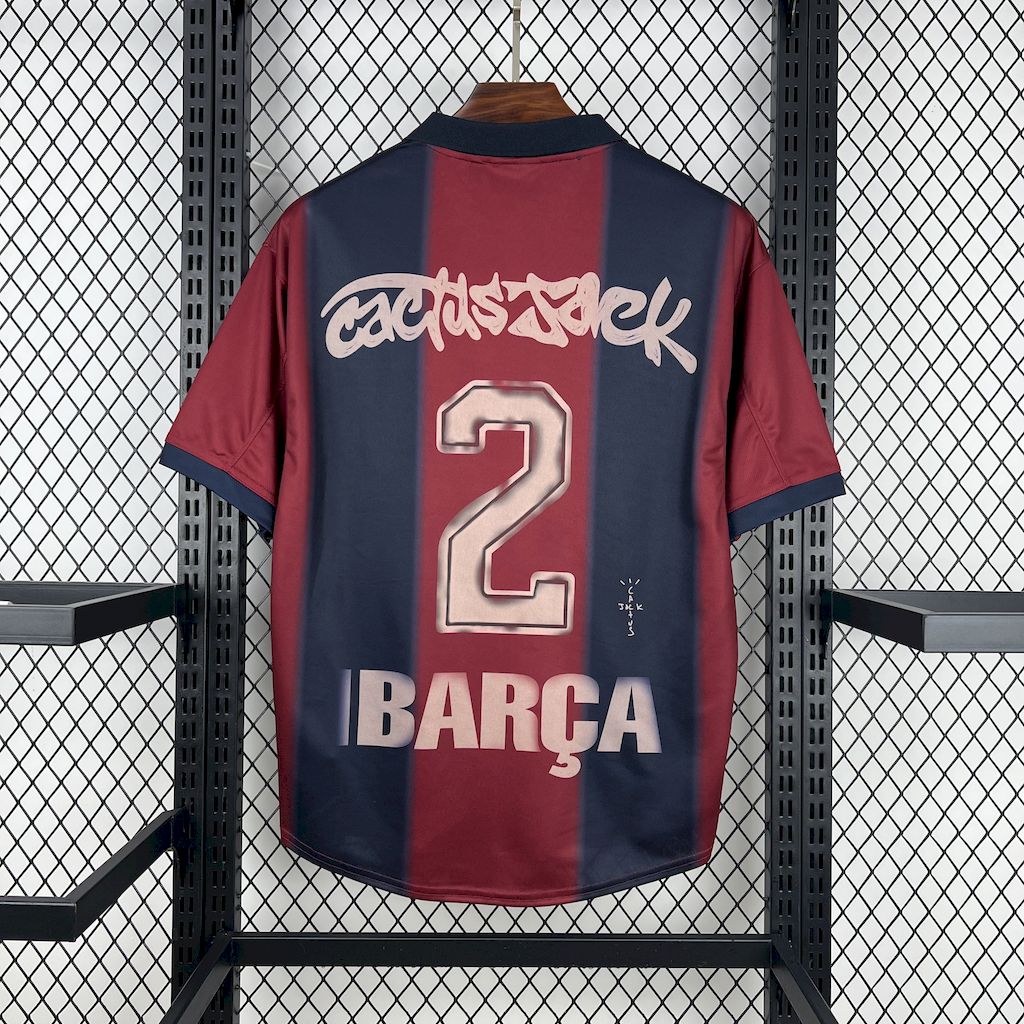 Men’s Barcelona Hot Sale 2000/01 Retro Home Skeleton Jersey