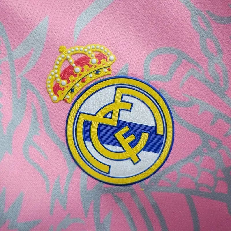 Men's Real Madrid 2023/24 Fan Pink Dragon Special Edition Jersey