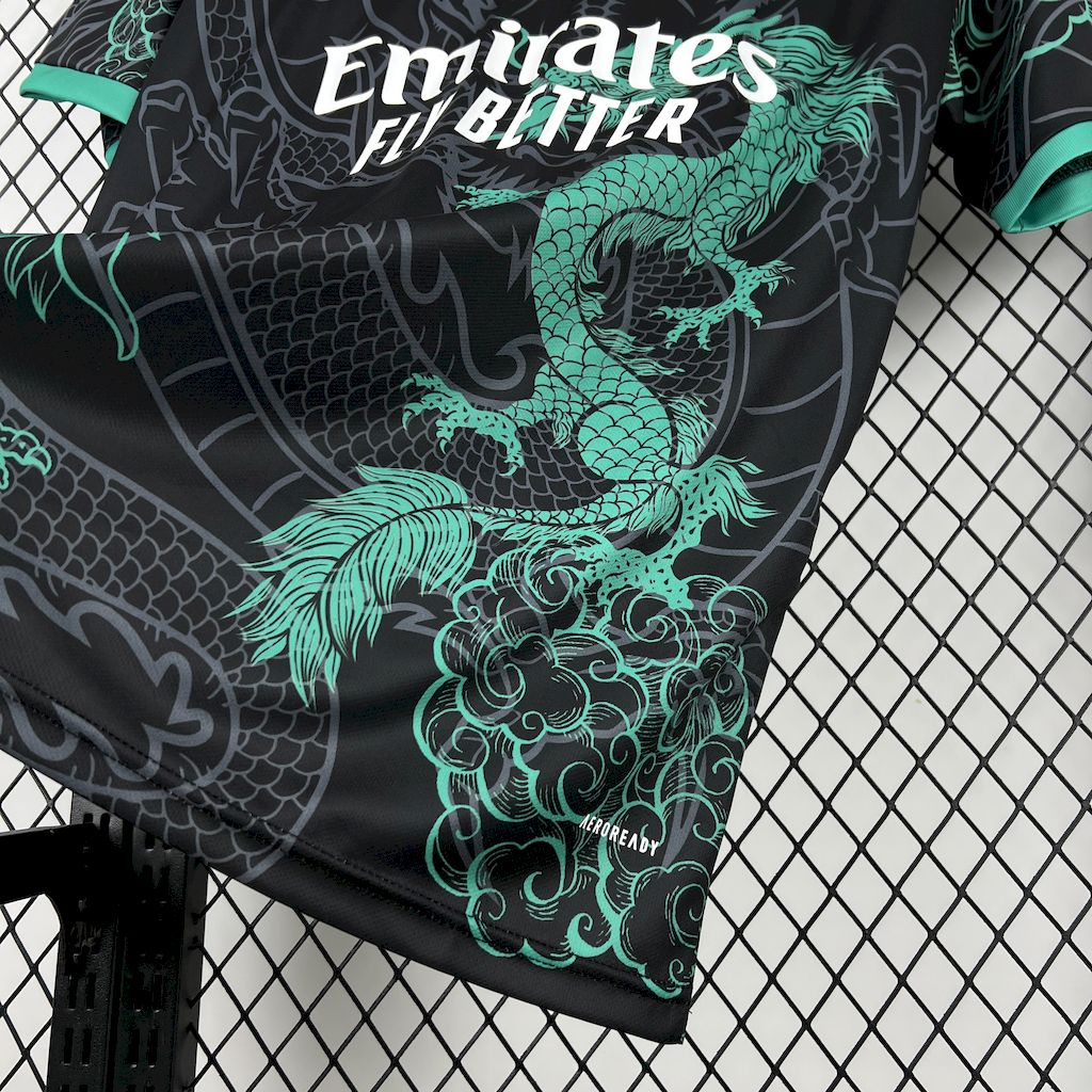Men’s Real Madrid 2025/26 Green and Black Dragon Special Edition Jersey