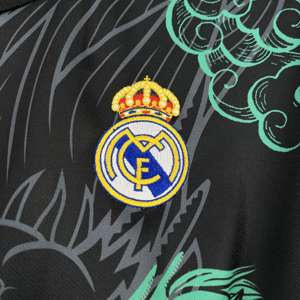 Men’s Real Madrid 2025/26 Green and Black Dragon Special Edition Jersey