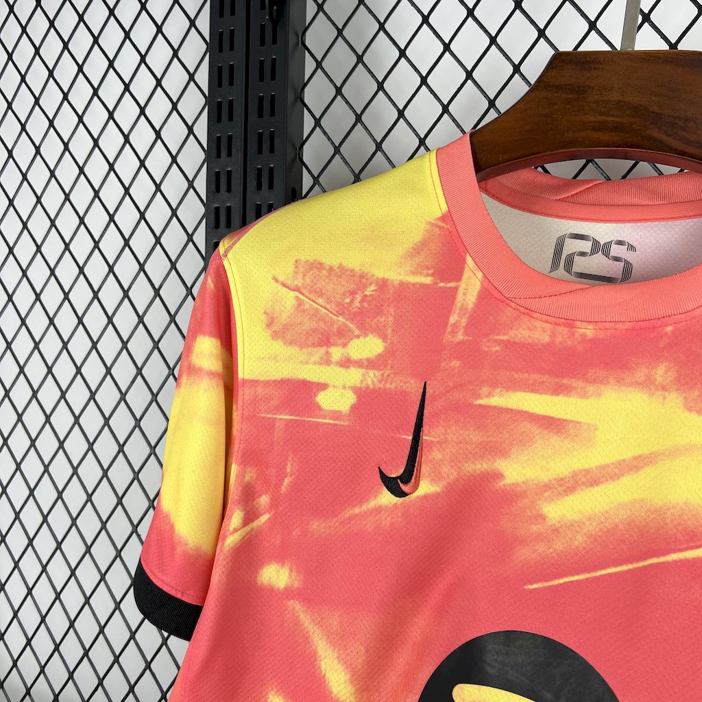 Men’s Barcelona 2025/26 Orange pre-match training Jersey