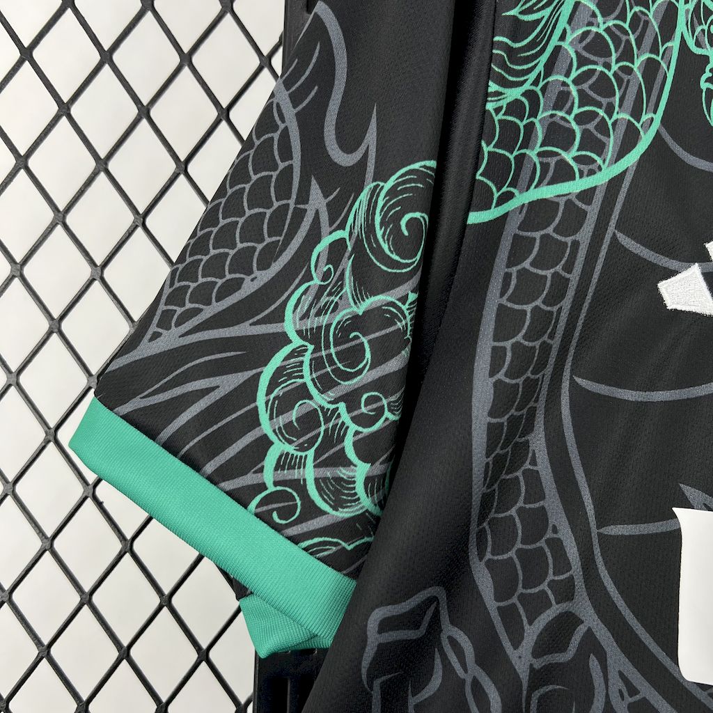 Men’s Real Madrid 2025/26 Green and Black Dragon Special Edition Jersey
