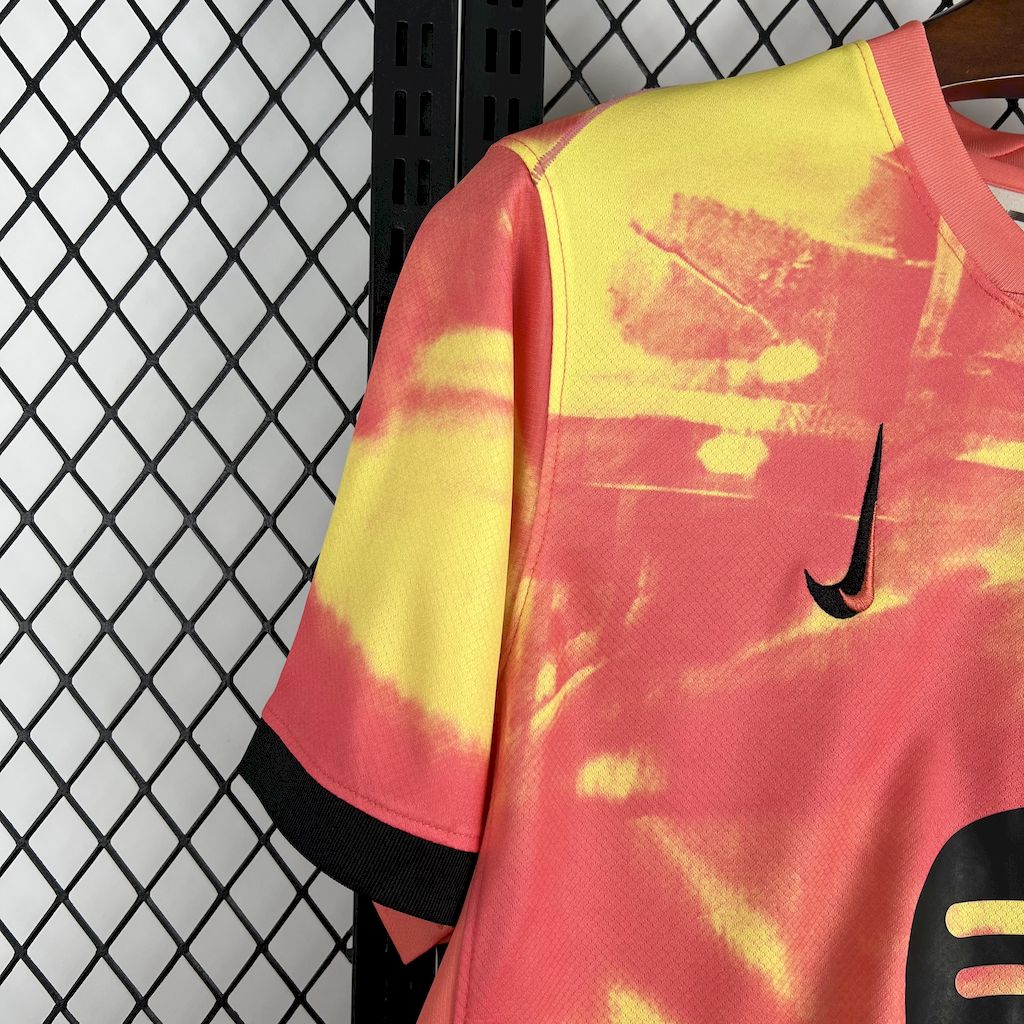 Men’s Barcelona 2025/26 Orange pre-match training Jersey