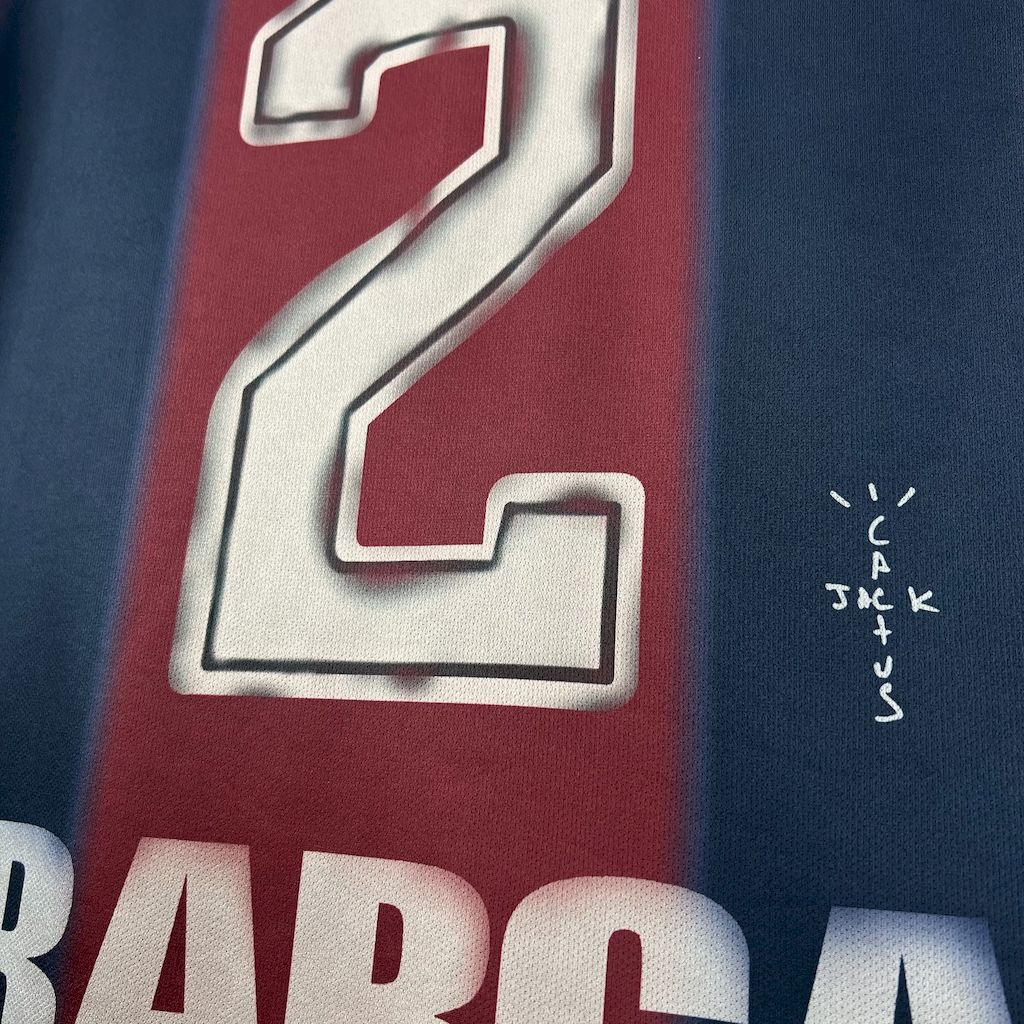 Men’s Barcelona Hot Sale 2000/01 Retro Home Skeleton Jersey