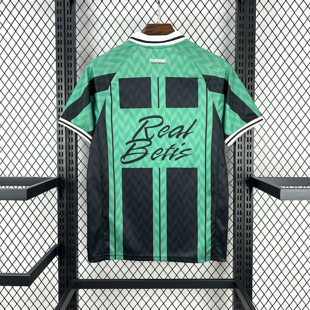 Real Betis 2025/26 Retro Oversize NegraVerde Jersey