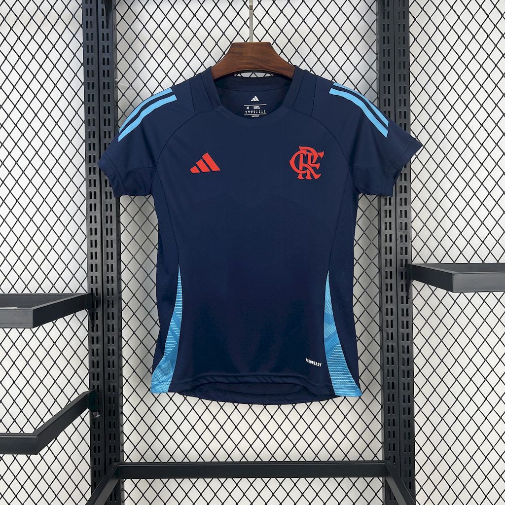 Women's Flamengo 2025/26 Pre-Match Wear Dark Blue Jersey