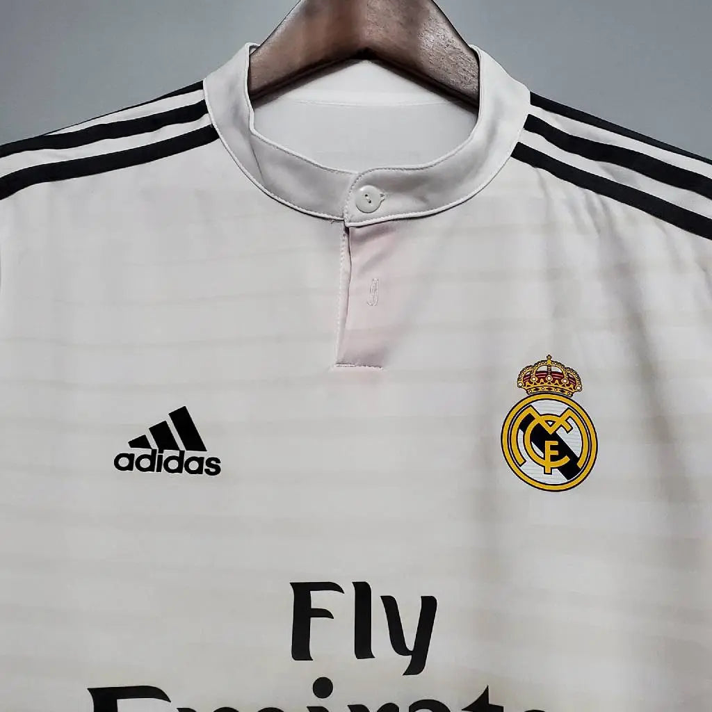 Real Madrid 2014/15 Retro Home Long Sleeves Jersey