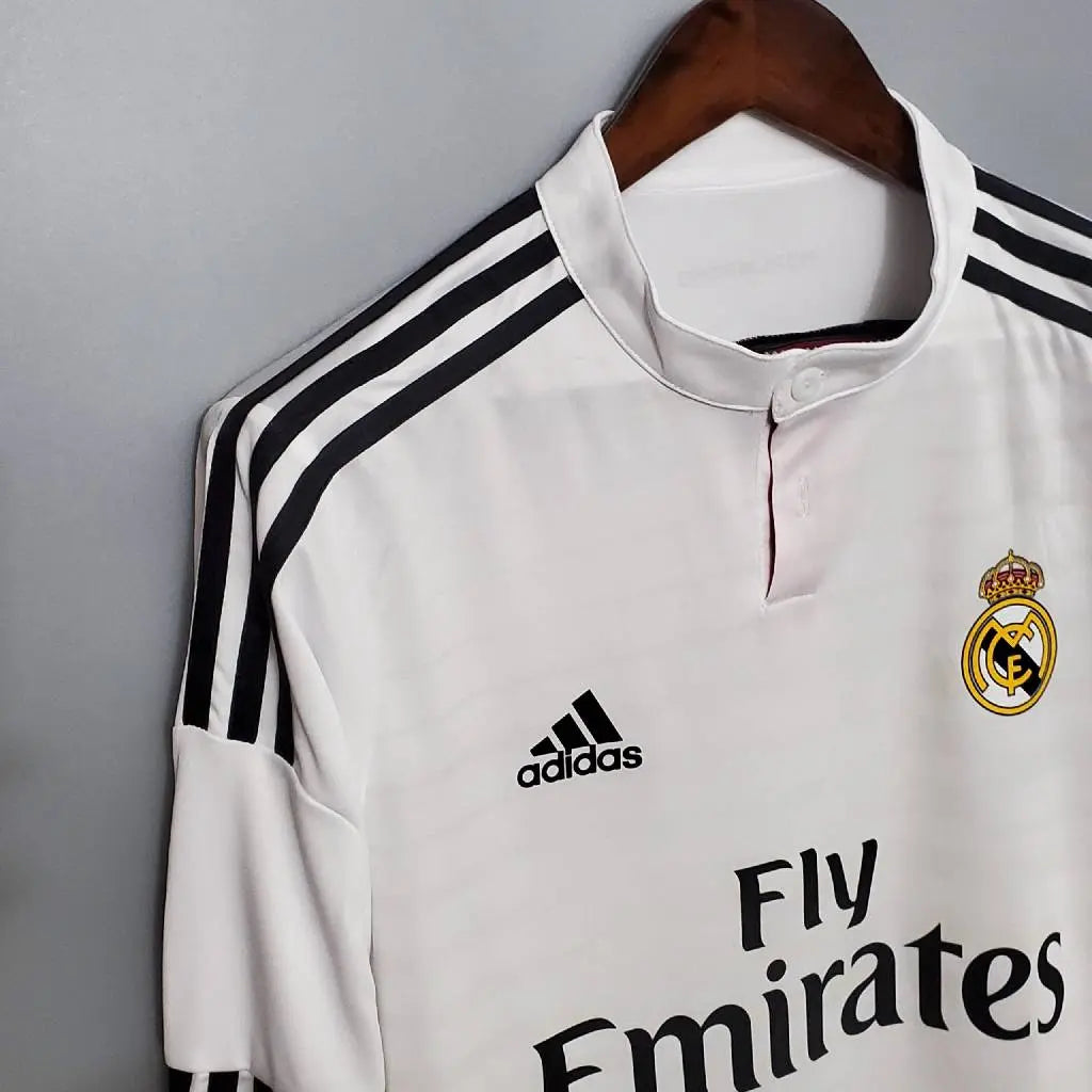 Real Madrid 2014/15 Retro Home Long Sleeves Jersey