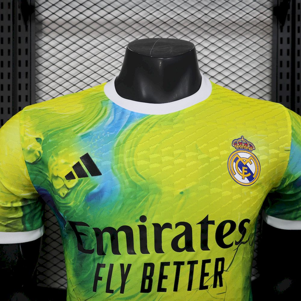 Men’s Real Madrid 2025/26 Player Green Special Edition Jersey