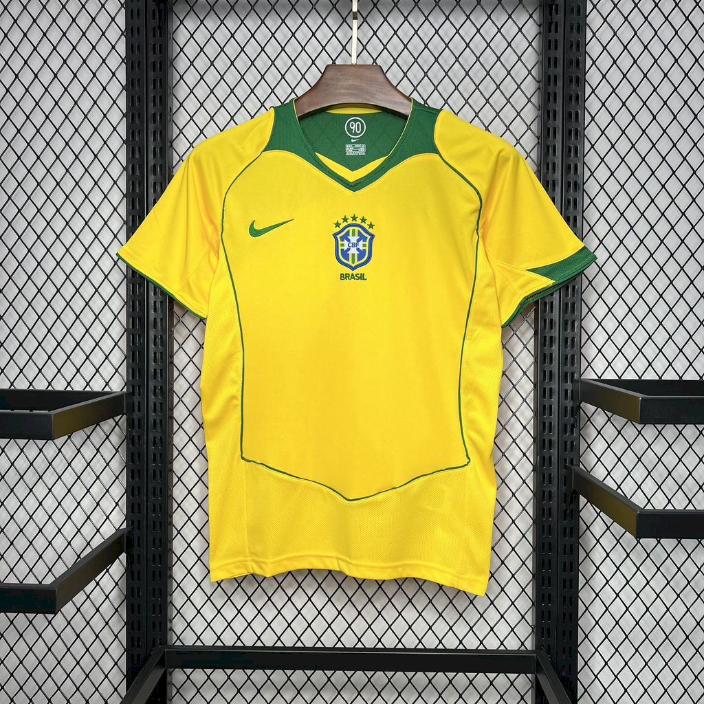 Brazil 2004/2006 Retro Home Jersey