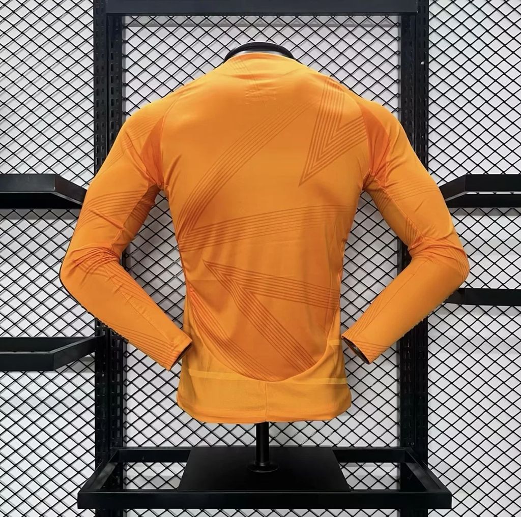 Men's Real Madrid 2024/25 Player Away Long Sleeves Jersey