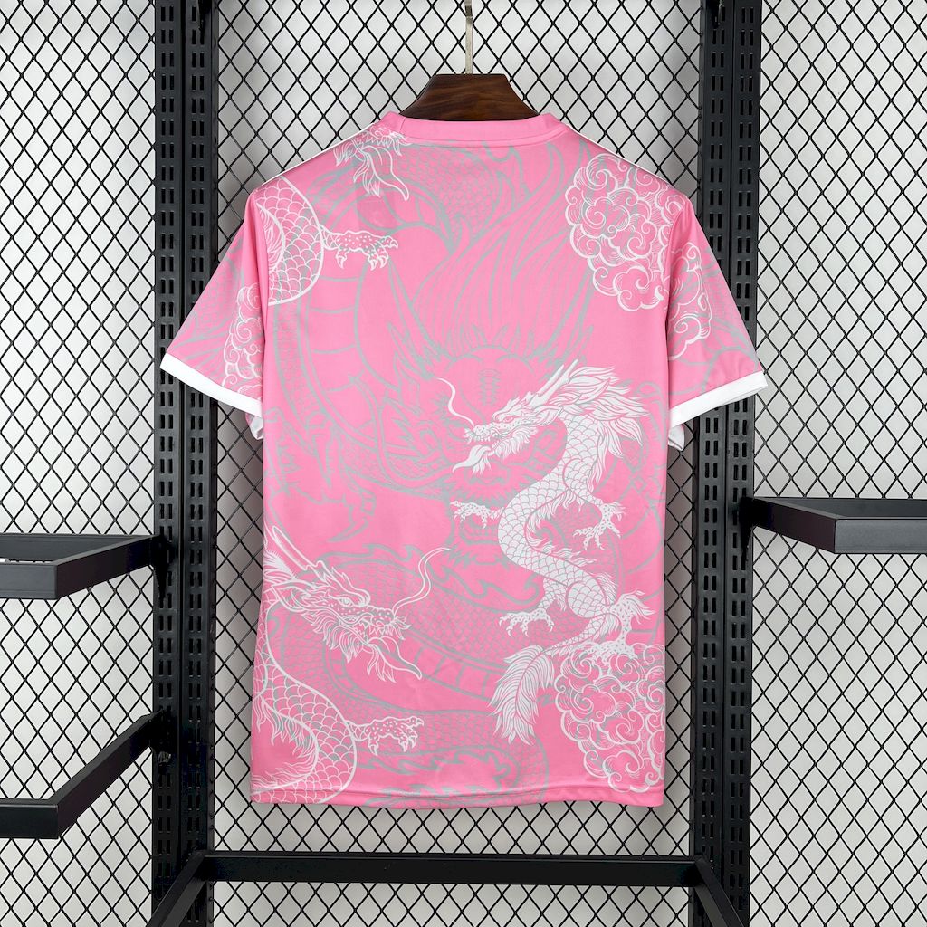 Men’s Real Madrid 2025/26 Fan Pink Dragon Special Edition Jersey