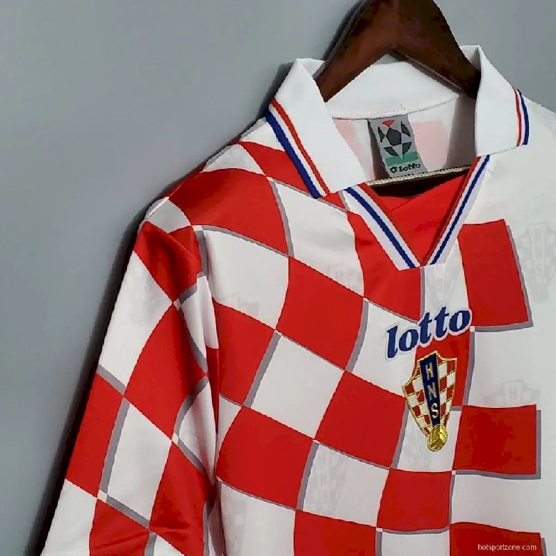 Croatia 1998 Retro Home Jersey