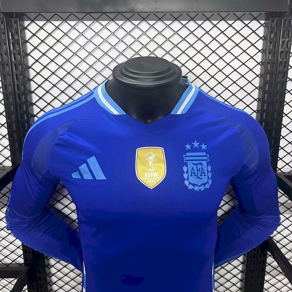 Men's Argentina 2024/25 Player Away Long Sleeve Jersey