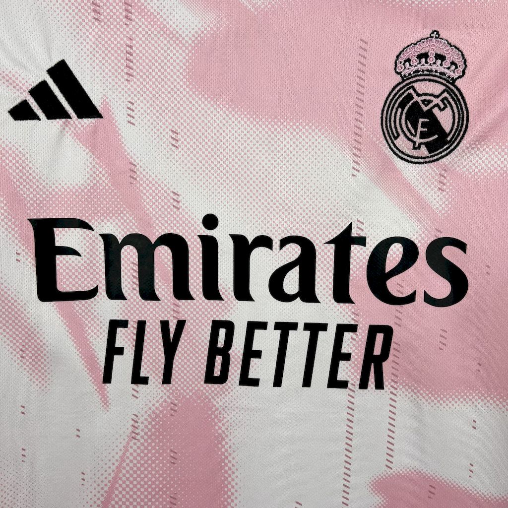 Men's Real Madrid 2024/25 Fan Special Edition Pink White Jersey