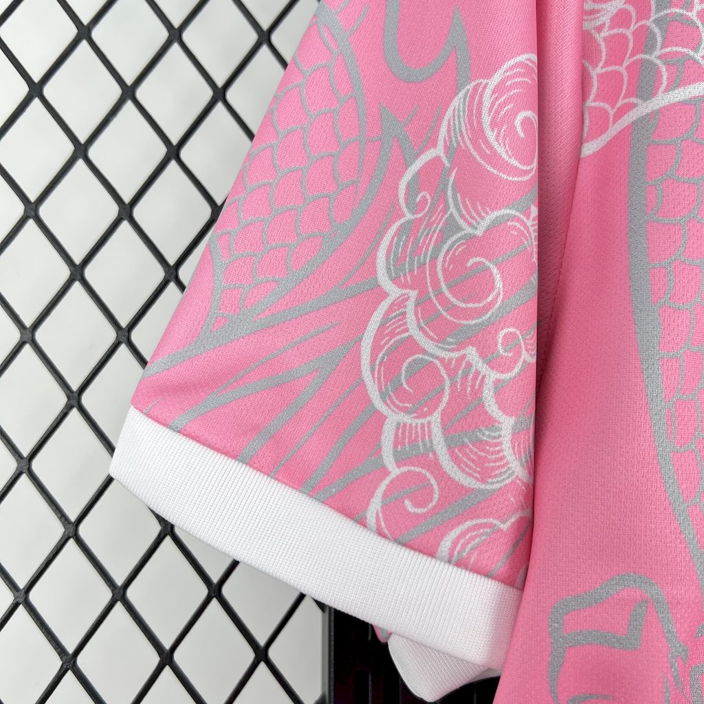 Men’s Real Madrid 2025/26 Fan Pink Dragon Special Edition Jersey