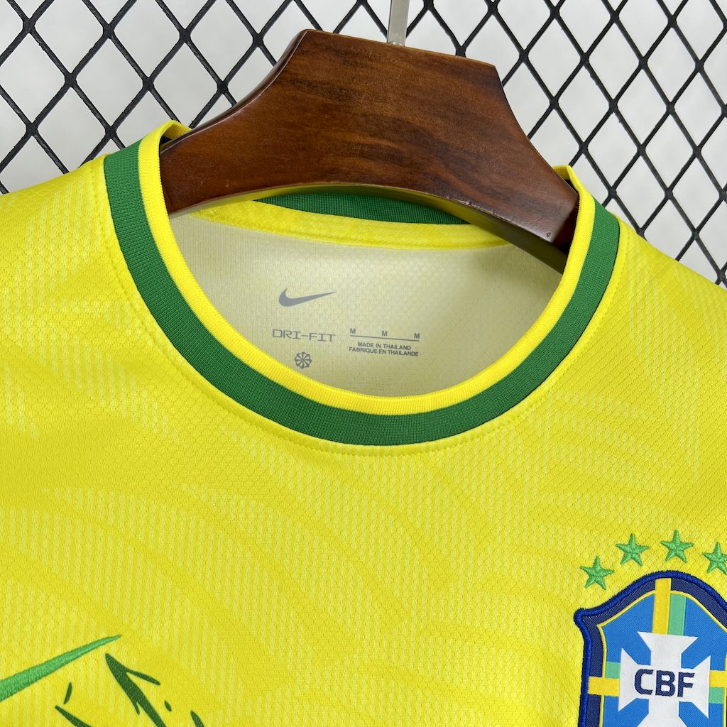 Men's Brazil 2025/26 Dove Yellow Jersey